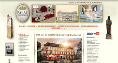 Desktop Screenshot of palacwojnowice.pl